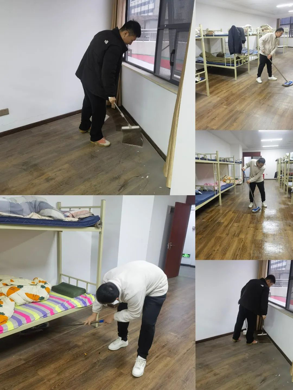 機(jī)關(guān)團(tuán)支部組織志愿者開展“扮靚新宿舍，溫情暖人心”集中清掃活動(dòng)